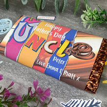 Load image into Gallery viewer, Happy Father's Day Uncle Personalised Chocolate Bar