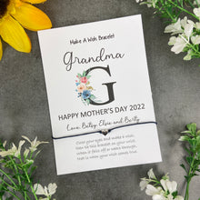 Load image into Gallery viewer, Happy Mother's Day Grandma - Personalised Wish Bracelet For Grandma