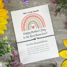 Load image into Gallery viewer, Happy Mother's Day To The Best Nana Ever Wish Bracelet
