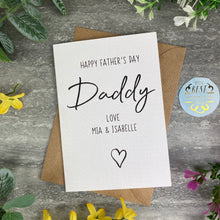 Load image into Gallery viewer, Personalised Happy Father's Day Card