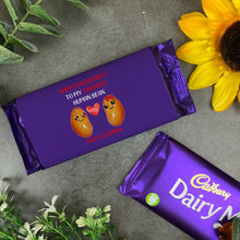 Load image into Gallery viewer, Human Bean Valentines Gift - Personalised Cadburys Chocolate Bar