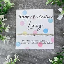 Load image into Gallery viewer, Happy Birthday Beaded Bracelet-3-The Persnickety Co
