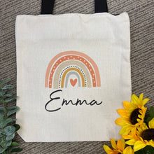 Load image into Gallery viewer, Personalised Rainbow Tote Bag