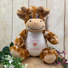 Load image into Gallery viewer, Personalised 'Big Sister' Giraffe Soft Toy