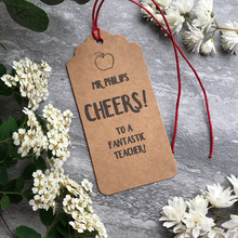 Load image into Gallery viewer, CHEERS! Teacher Wine Tag-4-The Persnickety Co