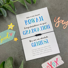 Load image into Gallery viewer, Exam Congratulations - Graduation Wish Bracelet
