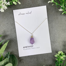 Load image into Gallery viewer, Amethyst Necklace - Stress Relief