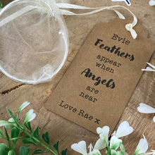 Load image into Gallery viewer, Feathers Appear When Angels Are Near Feather Bangle-3-The Persnickety Co