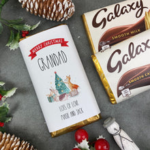 Load image into Gallery viewer, Merry Christmas Grandad - Personalised Chocolate Bar