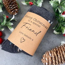 Load image into Gallery viewer, Special Friend Fox Woodland Christmas Socks-The Persnickety Co