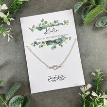 Load image into Gallery viewer, Bridesmaid Proposal Gift - Knot Necklace