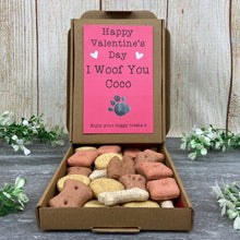 Load image into Gallery viewer, Personalised Valentine's Dog Treat Box