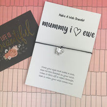 Load image into Gallery viewer, Mummy I Love Ewe Wish Bracelet-5-The Persnickety Co