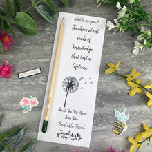 Load image into Gallery viewer, Teacher Gift - Sprout Pencil, Teachers Plant seeds Of Knowledge