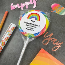 Load image into Gallery viewer, Personalised Good Luck in year Giant Lollipop-The Persnickety Co