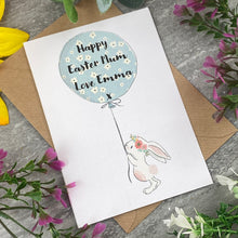 Load image into Gallery viewer, Happy Easter Balloon Rabbit Card