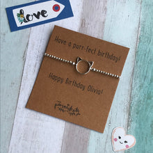 Load image into Gallery viewer, Have A Purr-fect Birthday Beaded Bracelet