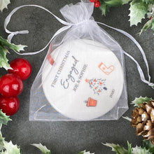 Load image into Gallery viewer, Personalised First Christmas Engaged Hanging Decoration-2-The Persnickety Co