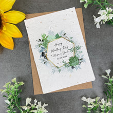 Load image into Gallery viewer, Happy Wedding Day Plantable Seed Card