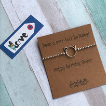 Load image into Gallery viewer, Have A Purr-fect Birthday Beaded Bracelet
