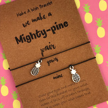 Load image into Gallery viewer, We Make A Mighty Pine Pair Wish Bracelets-3-The Persnickety Co