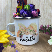 Load image into Gallery viewer, Easter Rainbow Personalised Enamel Mug