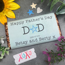 Load image into Gallery viewer, Happy Father's Day Dad Personalised Chocolate Bar