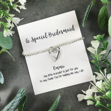 Load image into Gallery viewer, For A Special Bridesmaid Beaded Charm Bracelet-2-The Persnickety Co