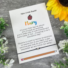 Load image into Gallery viewer, First Day At School Wish Bracelet-5-The Persnickety Co
