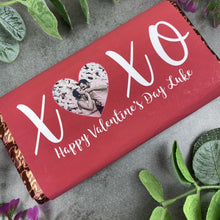 Load image into Gallery viewer, Personalised Love Heart Valentines Day Chocolate Bar