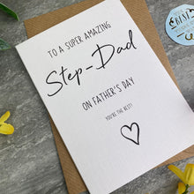 Load image into Gallery viewer, Super Amazing Step-Dad Father's Day Card