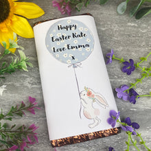 Load image into Gallery viewer, Cute Easter Bunny Personalised Chocolate Bar