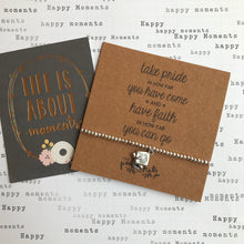 Load image into Gallery viewer, Beaded Charm Bracelet - Take Pride In How Far You Have Come...-The Persnickety Co