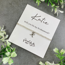 Load image into Gallery viewer, Bridesmaid Initial Beaded Bracelet-The Persnickety Co