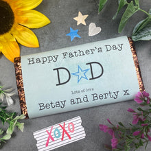 Load image into Gallery viewer, Happy Father's Day Dad Personalised Chocolate Bar