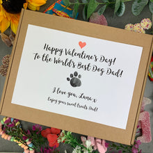 Load image into Gallery viewer, Personalised Pawfect Dog Dad Valentines Sweet Box