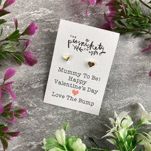 Load image into Gallery viewer, Mummy To Be Happy Valentine's Day Earrings-2-The Persnickety Co