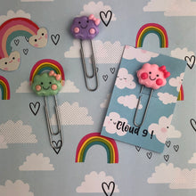 Load image into Gallery viewer, Happy Cloud Resin Paper Clip-5-The Persnickety Co