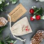 Load image into Gallery viewer, Nordic Heart Reindeer Food Bag, Reindeer, Christmas, Christmas Eve Gift, Rudolph Food