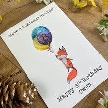 Load image into Gallery viewer, FOXtastic Birthday Card-3-The Persnickety Co