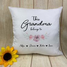 Load image into Gallery viewer, Grandma Personalised Cushion-The Persnickety Co
