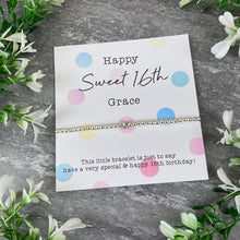 Load image into Gallery viewer, Happy Sweet 16th Beaded Bracelet-2-The Persnickety Co
