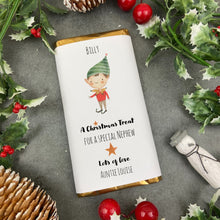 Load image into Gallery viewer, Nephew Christmas Gift - Personalised Chocolate Bar