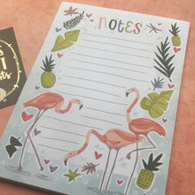 Load image into Gallery viewer, Flamingo A5 Notepad-3-The Persnickety Co