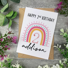 Load image into Gallery viewer, Rainbow Birthday Card