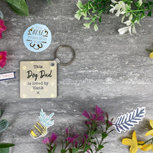 Load image into Gallery viewer, Personalised Dog Dad Keyring