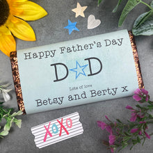 Load image into Gallery viewer, Happy Father's Day Dad Personalised Chocolate Bar-The Persnickety Co