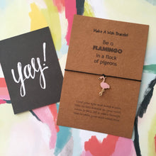 Load image into Gallery viewer, Be a Flamingo in a Flock of Pigeons - Enamel Charm-2-The Persnickety Co