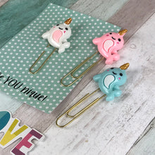 Load image into Gallery viewer, Narwhal Paper Clip-6-The Persnickety Co
