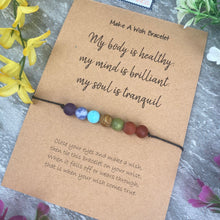 Load image into Gallery viewer, Chakra Wish Bracelet